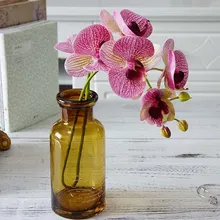 3D искусственная Орхидея, Бабочка, цветы, имитация мотылька, цветок орхидеи для дома, свадьбы, DIY, украшение, настоящее прикосновение, домашний декор Flore