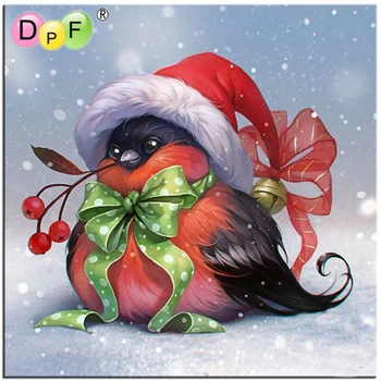 

DPF 3D Diamond Embroidery Cross Stitch winter birds quare Full Diamond painting Mosaic Picture Pasted pattern home Decor crafts