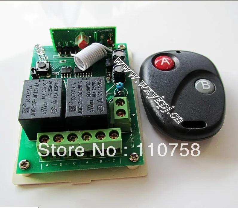 

DC12V 2CHRF Wireless Remote Control System Easy to stall and reliable