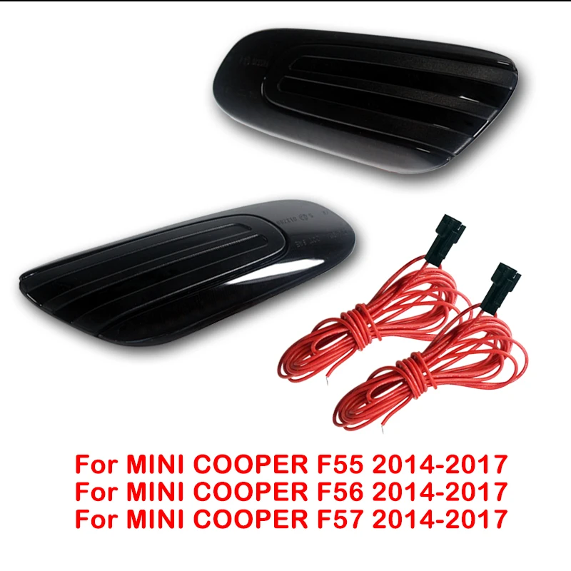 IJDM Янтарный/Белый Переключатель Светодиодный Боковой маркеры для MINI Cooper R55 R56 R57 R58 R60 R61F55 F56 F57 указатель поворота/парковочный боковой маркер
