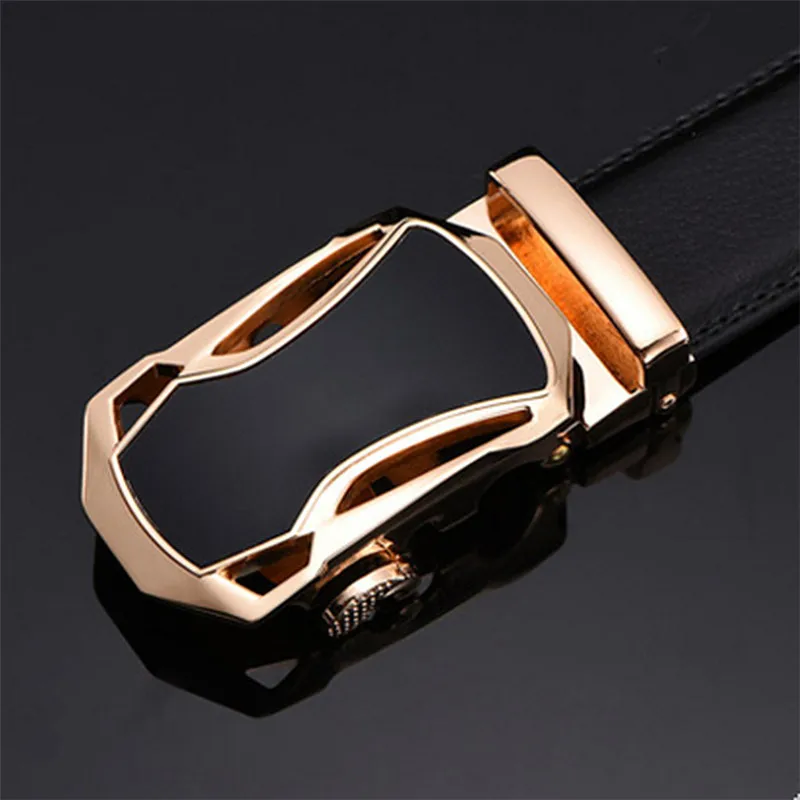 

Large Size 145 150cm Alloy Automatic Buckle Belt for Men Fashion Quality Genuine Leather Strap Male Belts for Men Jeans Designer