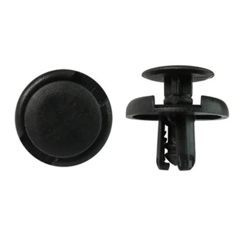 

Black Set Fender Mudguard Rivet Fastener Clips Trim Kit Panel Bumper Splash Shield 7mm Hole Retainer