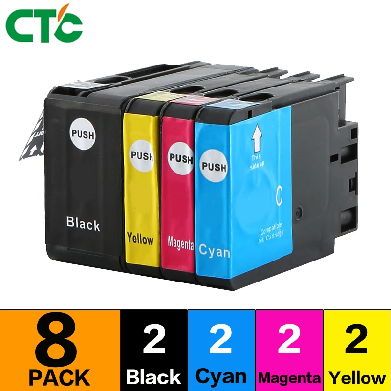 

8PCS Ink Compatibl for 950 950XL 951 951XL Ink Cartridge officejet Pro 8600 8100 8610 8620 printer N911g N911a