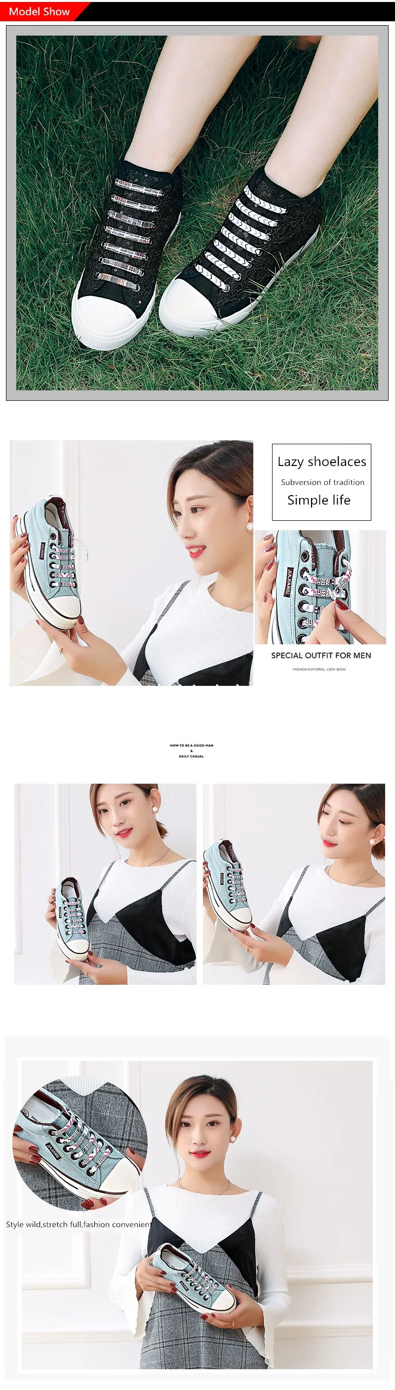 beauty fashion shoelaces