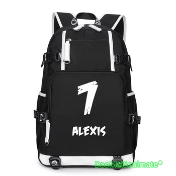

Cartoon Football Large Capacity Backpack Chile Alexis Boys School Bags Children Students Laptop Backpacks Rucksack Schoolbag