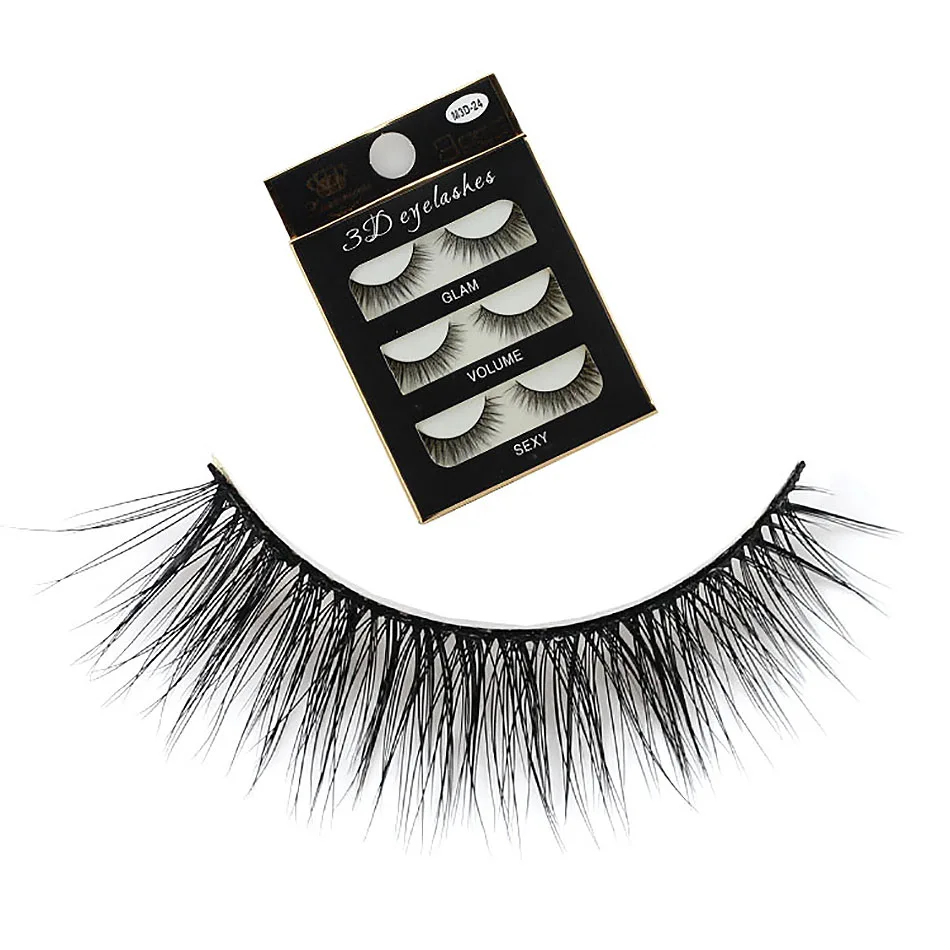 

LGALUX 3D faux fiber 3 pairs full strip lashes dense curl false eyelashes pure hand-made premium fiber natural fake eyelashes