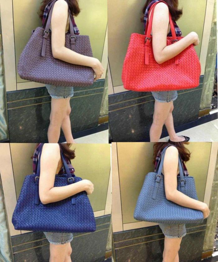 HJKL сумка для женщин, роскошная сумка для женщин, известный бренд, овечья кожа, тканая дизайнерская сумка, высокое качество, большая сумка для покупок
