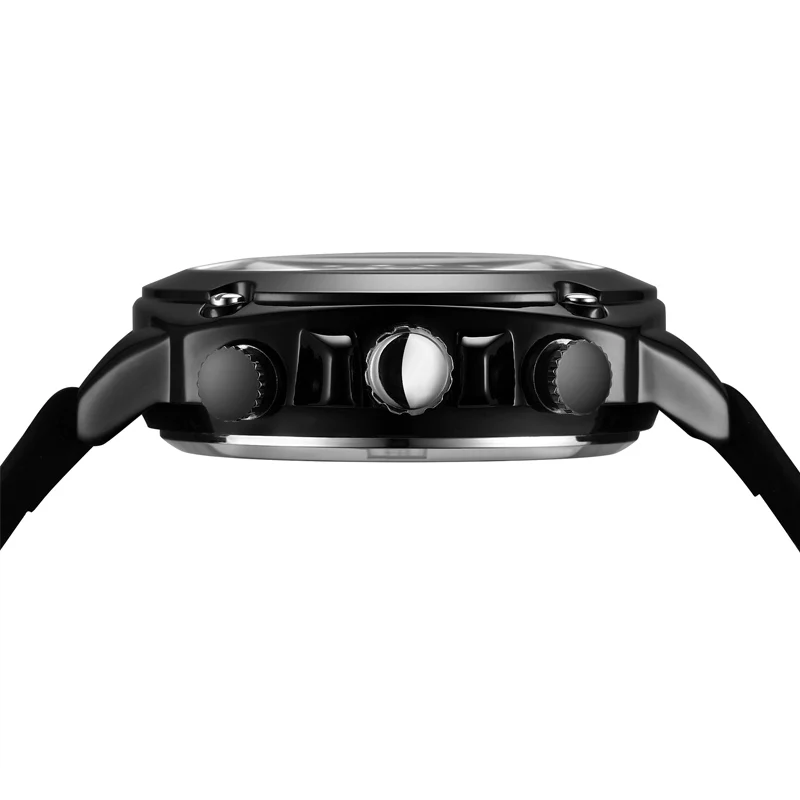 New fashion casual top Cool  Men leather Watches Luxury Brand Men's Quartz  Sports Watch Military Digital Wrist Watch 