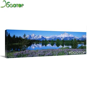 

YOGOTOP 5D DIY Diamond painting landscape Grand Teton National Park Embroidery Cross Stitch full square/Round mosaic decor YY213
