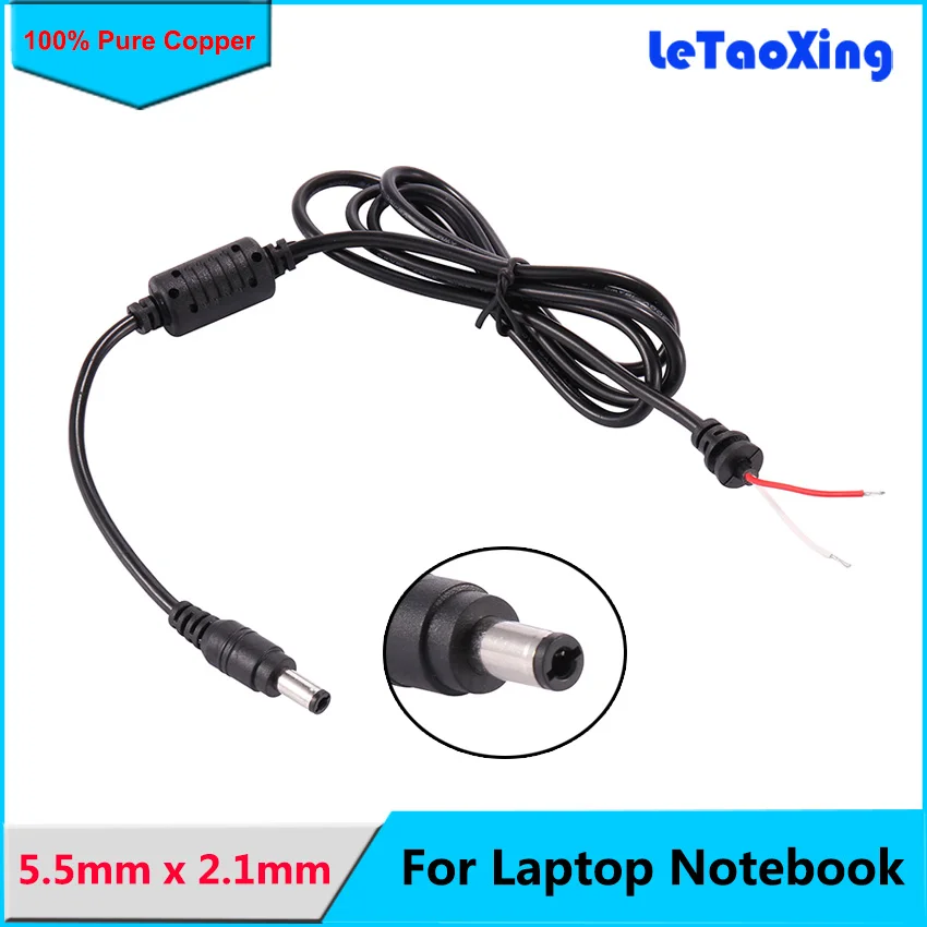 1pc 1M//3.3FT DC Power Right Angle 5.5x2.1mm Male To Female Extension Cabble