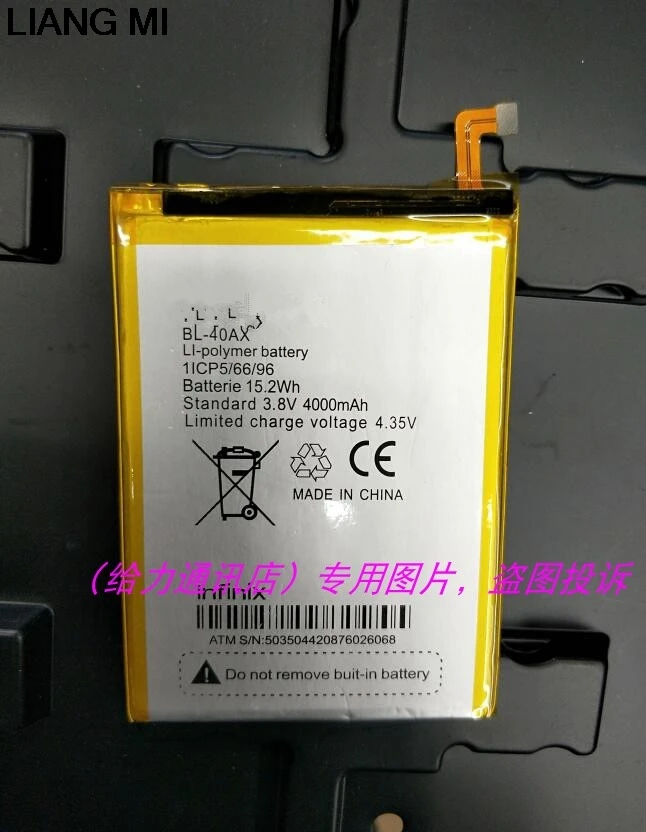 

NEW cell phone battery For Infinix Mobile phone battery X551 BL-40AX Battery Batteries 4000mAh with Repair Tools for gift
