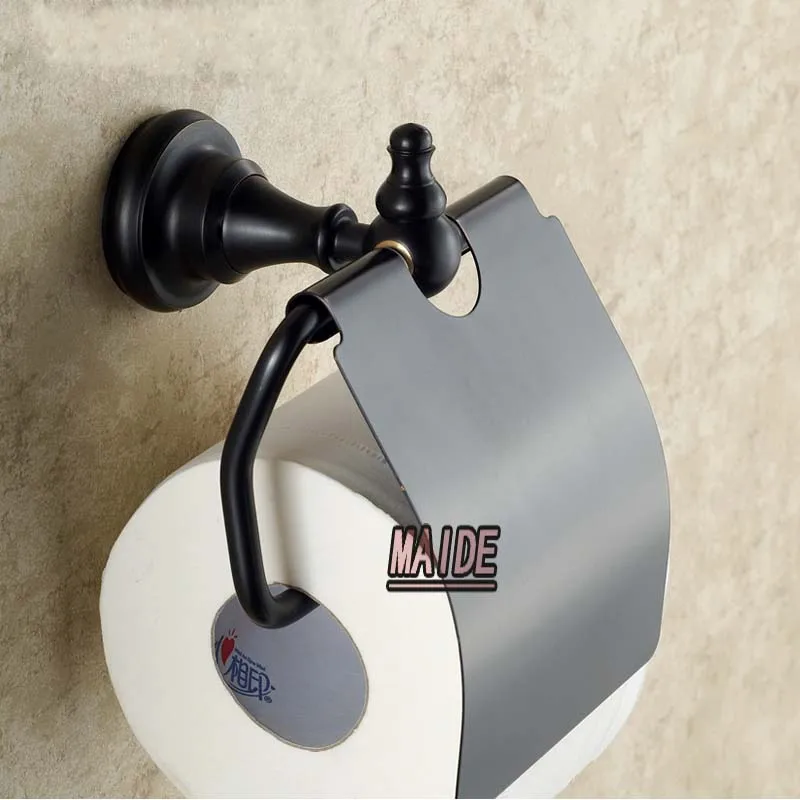 High quality Classic Black copper Brass Toilet Paper Holder Roll Tissue