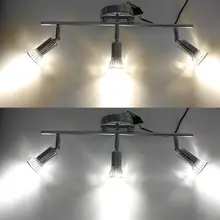 Установленный заподлицо 9 Вт/12 Вт внутрений потолочный прожектор 2/3/4 огни современный подвесной светильник в декоративной лампы GU10 вращающийся