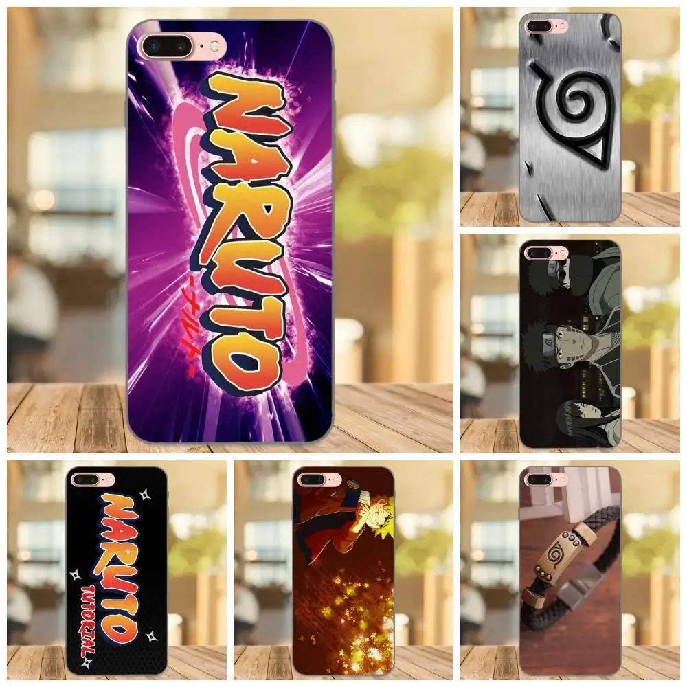 Принт чехол для телефона ниндзя логотип манга наруто samsung Galaxy Note 4 8 9 G313 S3 S4 S5 S6 S7 S8 S9