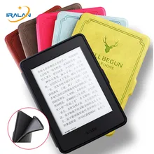 Магнитный чехол из искусственной кожи с принтом оленя для Amazon New Kindle 8-го поколения версия 6," Электронная книга мягкий чехол на заднюю панель+ пленка+ стилус