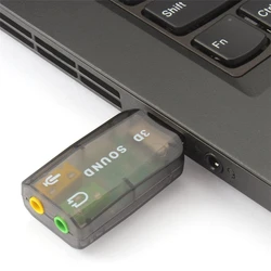 Carte son externe 3.5mm, adaptateur USB, Interface Audio, Interface casque, Microphone, pour ordinateur 