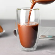 450 мл ручной работы термостойкие двухслойные Стеклянные Кофейные чайные качественные стаканчики для напитков изолированное прозрачное стекло 2 шт 4 шт