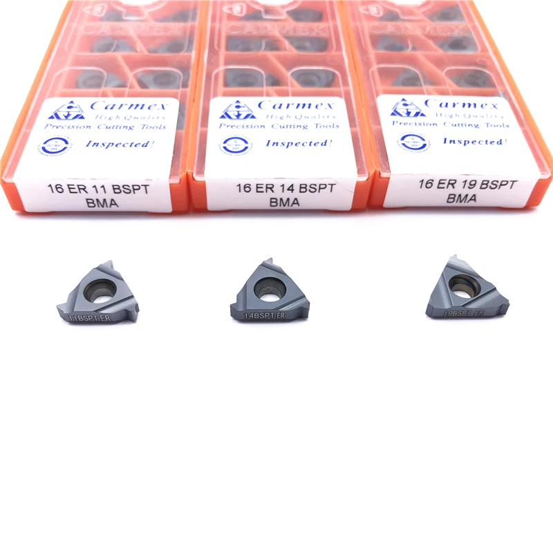 10 шт. Carmex 16ER 11BSPT 14bspt 19BSPT BMA токарный станок лезвия с резьбой ЧПУ для лазерной резки
