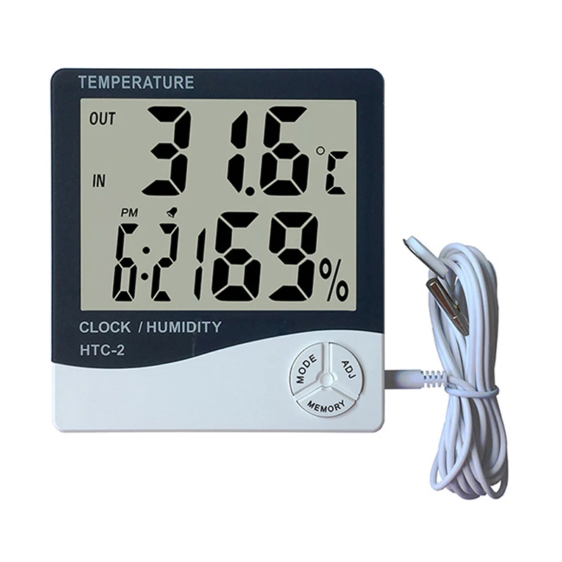 LCD Display Alarm Clock With Backlight Square Digital Clock Home Decor Electronic Digital Alarm Snooze Clock