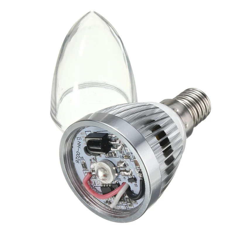 E14 RGB светодиодный светильник лампа 16 Цвет изменяющаяся Свеча светильник Точечный светильник лампа с дистанционным управлением Управление AC 85-265V 3W дропшиппинг