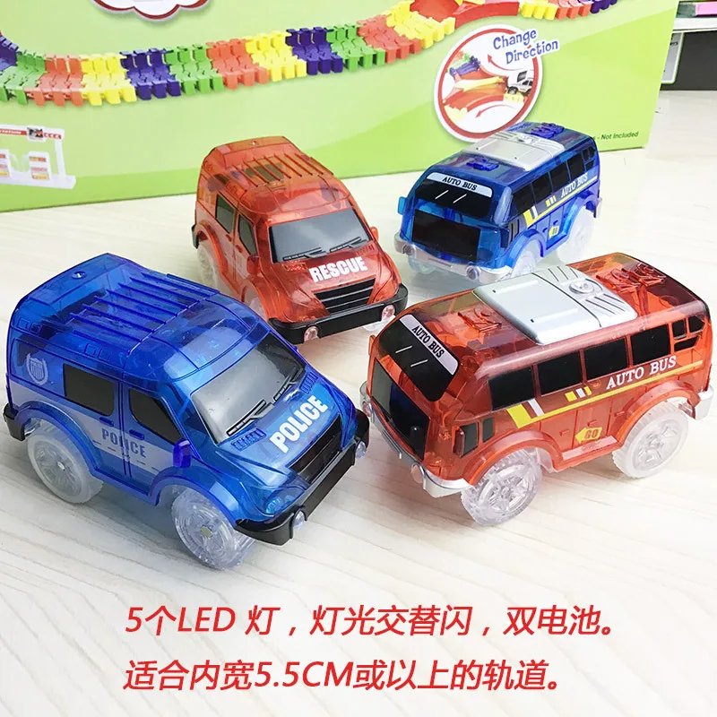 5,4 cm electrónica mágica 5 Juguetes LED para coche con luces intermitentes juguetes educativos para niños fiesta de cumpleaños juego de regalo con las pistas
