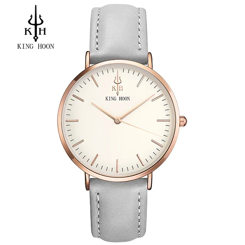 KING HOON, кварцевые женские часы, люксовый бренд, модные женские часы с браслетом из нержавеющей стали, повседневные часы, женская одежда, подарок, Relogio - Цвет: GAY ROSE WHITE