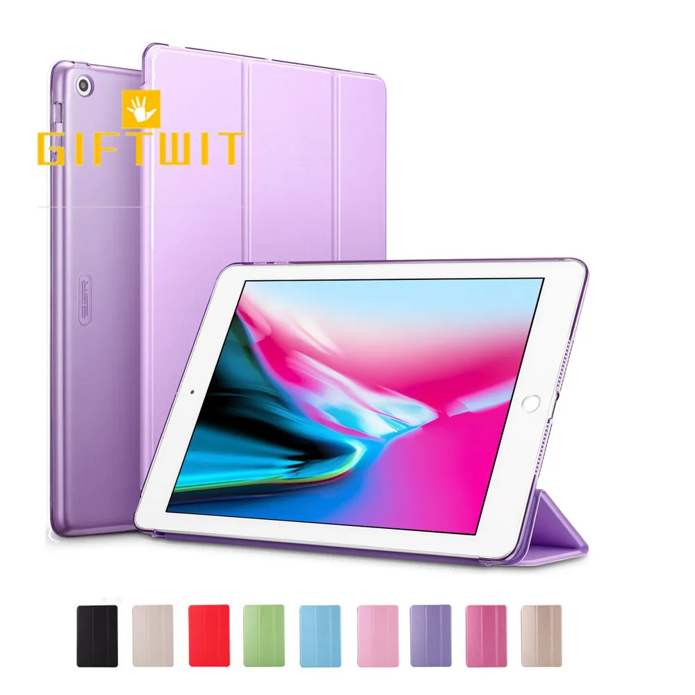 

For iPad Mini 1/2/3 Luxury Silk Smart Case Cover Translucent Frosted PC Back Magnetic Cover with Auto Sleep/Wake Function Case