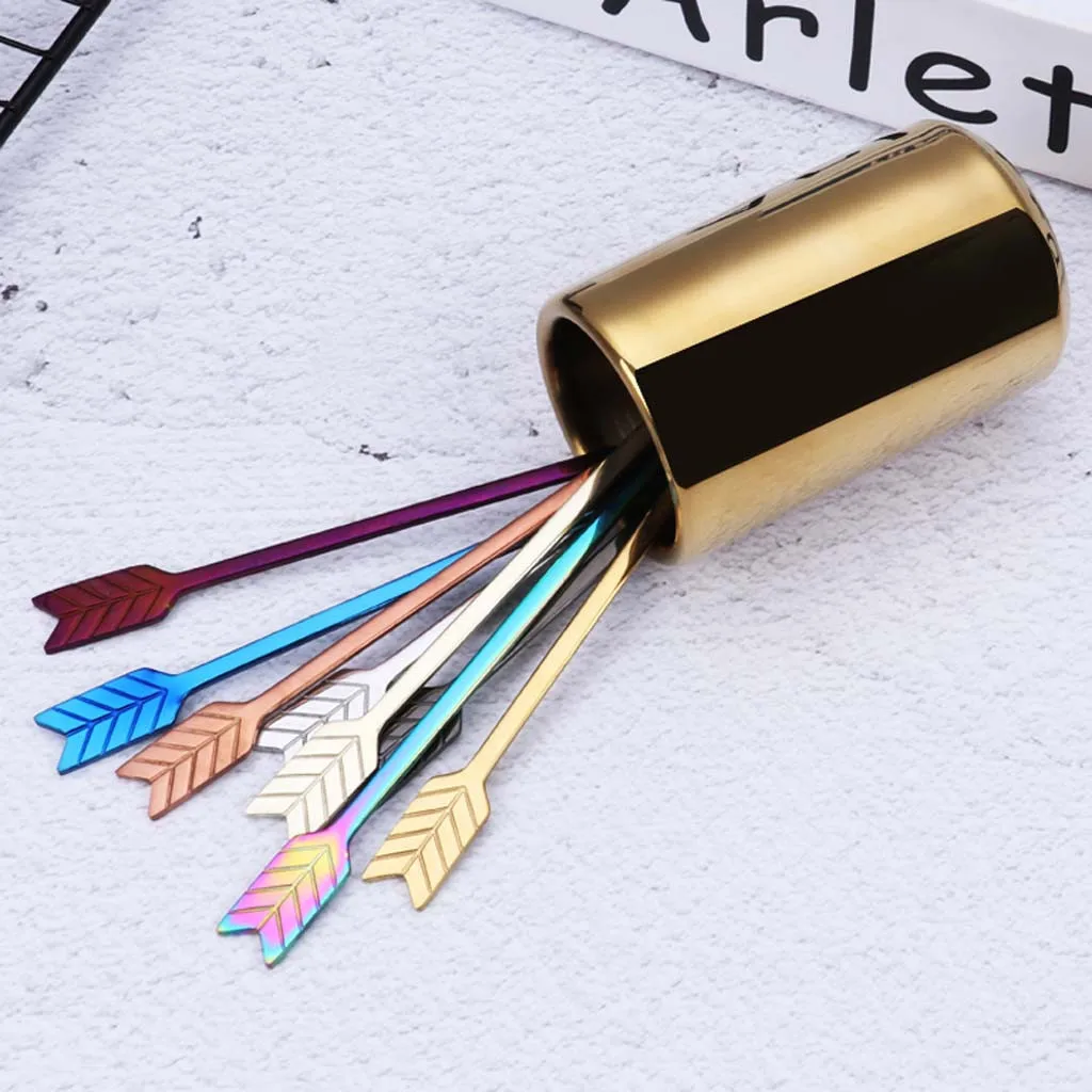 

Glitter Stainless Steel Fruit Fork Coffee Mug Stirrer Muddler Tea Cup Spork Flatware Dessert Tool Gadgets Kitchen Accessories