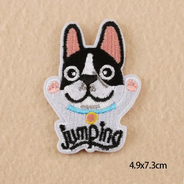 027 Petit Dessin Animé Chien Chat Lapin Cerf Licorne Gril Patchs Fer Sur Ou Coudre Tissu Autocollant Pour Vêtements Badge Brodé Appliques