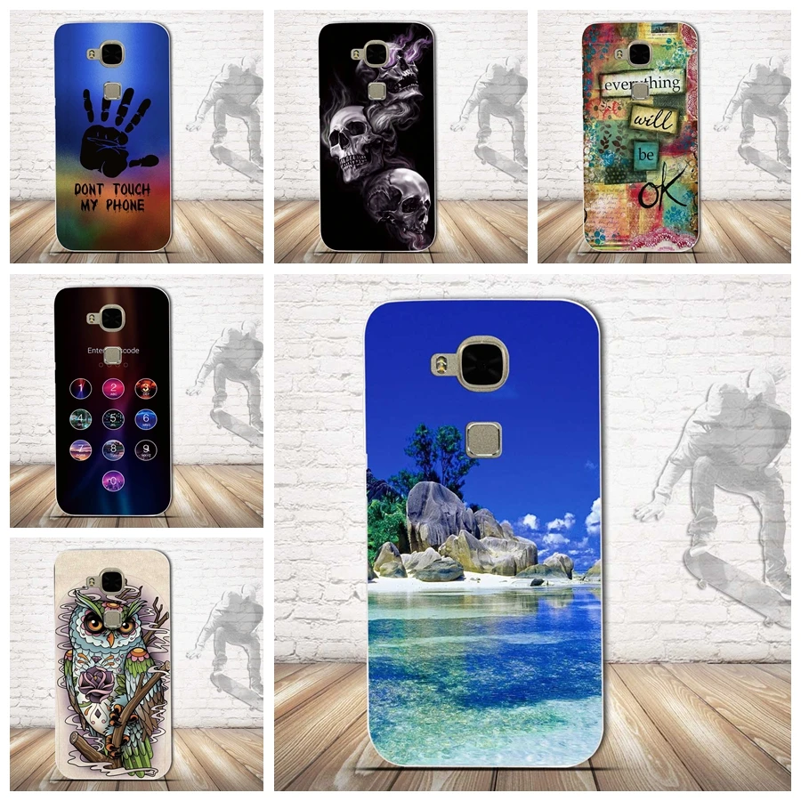 3D рельефный силиконовый чехол для телефона Huawei G8 D199/maimang 4 мягкий из ТПУ задняя