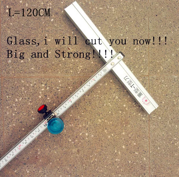 120cm Length T Type Aluminum Alloy Glass Cutter Tool freeshipping