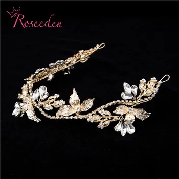 

Gorgeous Crystal Rhinestone hairpiece handmade Hair ornaments bridal jewelry wedding party accessories for women RE720