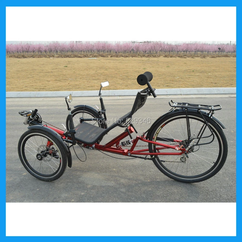 Plegable Reclinado con suspensión trasera|recumbent trike|trike recumbentfolding trike - AliExpress