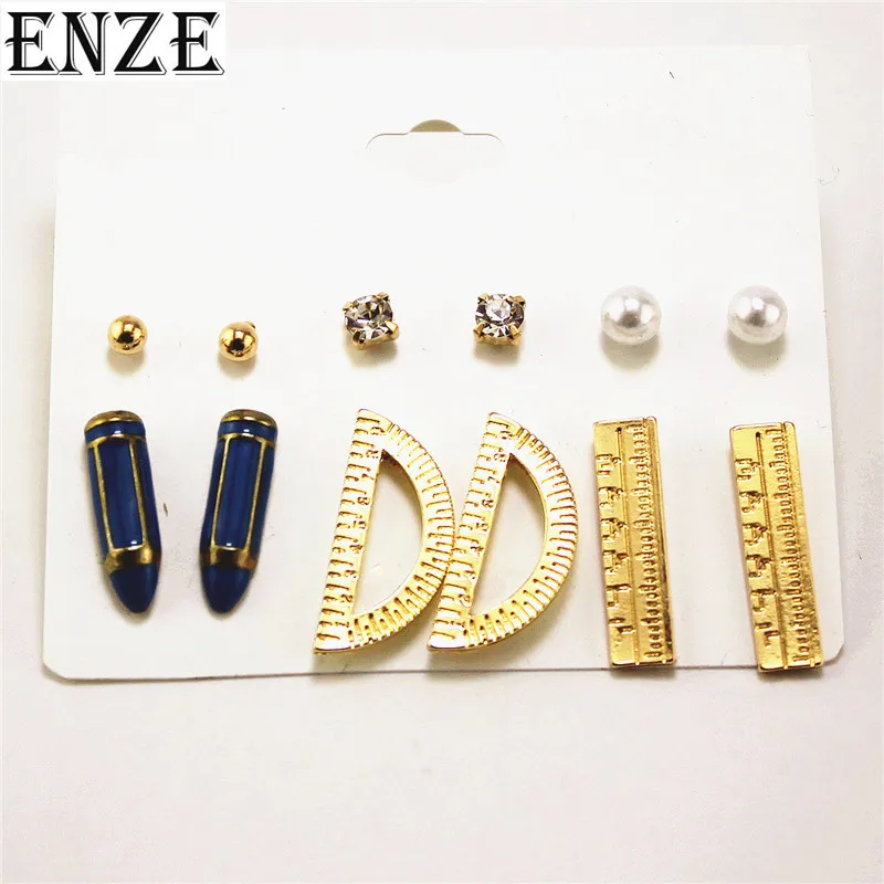 Модные милые женские серьги капельки с имитацией жемчуга золотые круглые