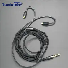 Обновление MMCX кабель для Shure SE215 SE425 SE535 SE846 наушники гарнитура линия наушников провод для iPhone 6 6s xiaomi Android IOS