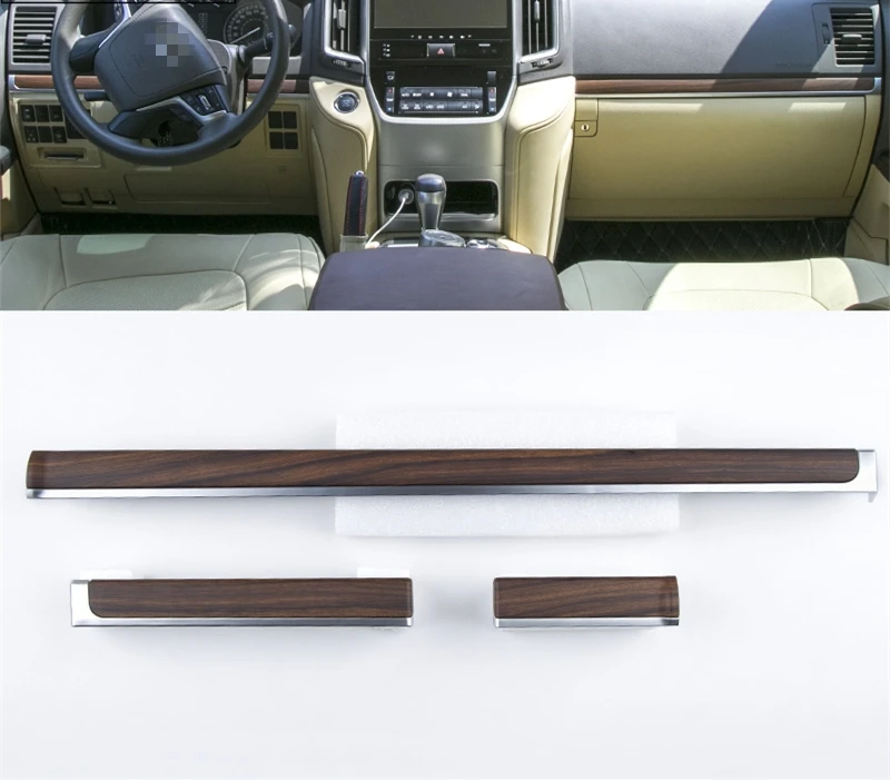 Для TOYTA LAND CRUISER LC200 2008 2018 деревянная зернистая цветная облицованная панель передач