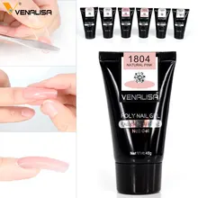 71068 Venalisa полигель 6 цветов Строительный гель Быстросохнущий дизайн ногтей расширение натуральный твердый гель для ногтей желе акриловый гель