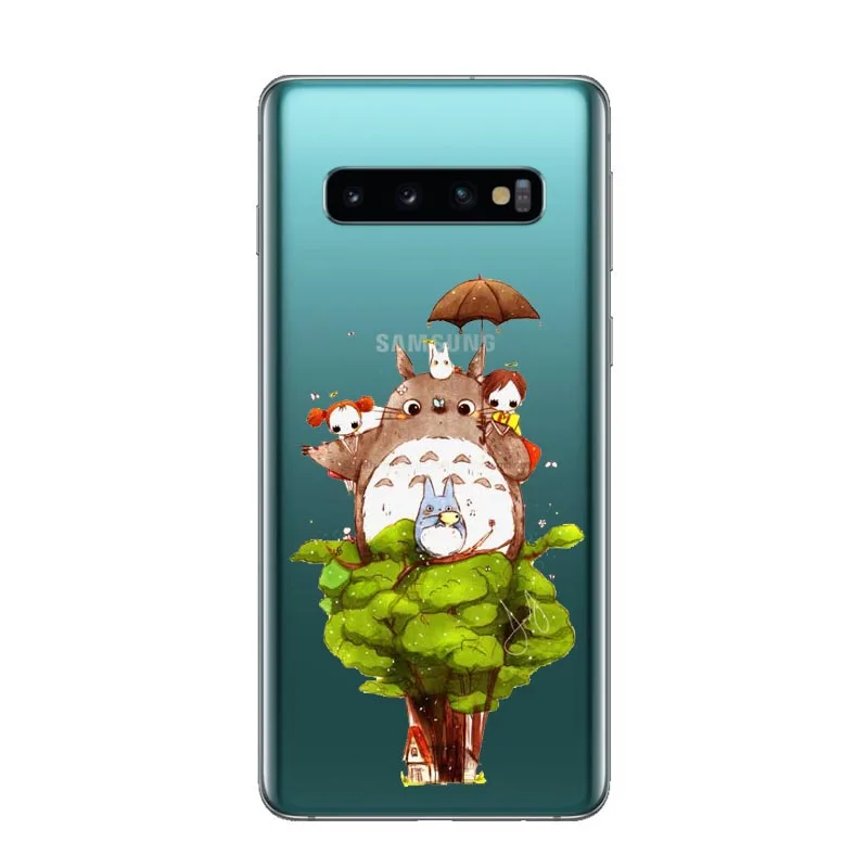 МИЛЫЙ Тоторо Унесенные призраками Ghibli Аниме Миядзаки мягкий чехол для Samsung Galaxy J3 J5 J7 J7 ЕС J6 J8 NOTE 8, 9