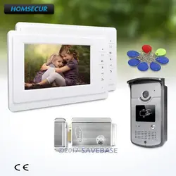 HOMSECUR 7 "Hands-free видео домофон безопасности с ИК ночного видения для домашней безопасности