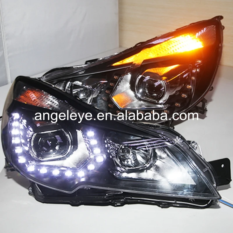 

For Subaru for Outback 2010-2013 year LED head Lamp Front Light Black Housing PW