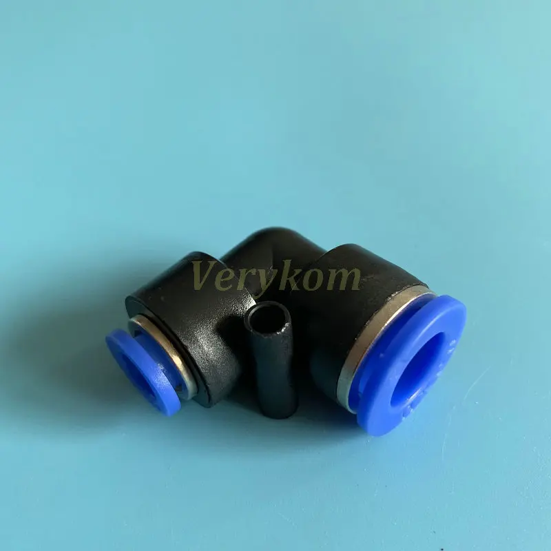 100 개/몫 플라스틱 비등한 팔꿈치 유니온 10MM 12MM 감속기 공압 공기 피팅 L 감소 커넥터 PVG 12-10 조인트
