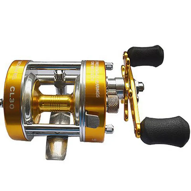 Mount Chain 40# двойной тормоз Baitcaster рыболовная Катушка 0,40/140 мм/м 0,35/180 мм 2+ 1 медведь соотношение 5,2: 1 золотой синий вправо/левая рука