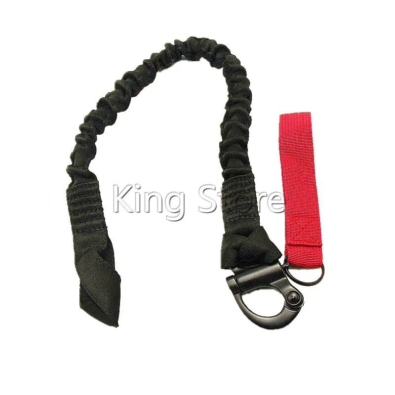 

Tactical Elastic Belt Quick Release Protective Sling Lanyard Safety Line Airsoft Survival Kits Outdoor Climbing Camping Sling