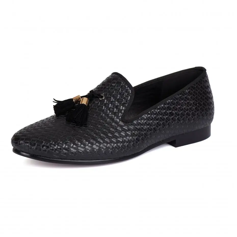 marron Nous 14 Chaussures Taille Harpelunde 6 Robe Noir Gland On Mocassins Hommes Appartements Slip Noir anzUSf6