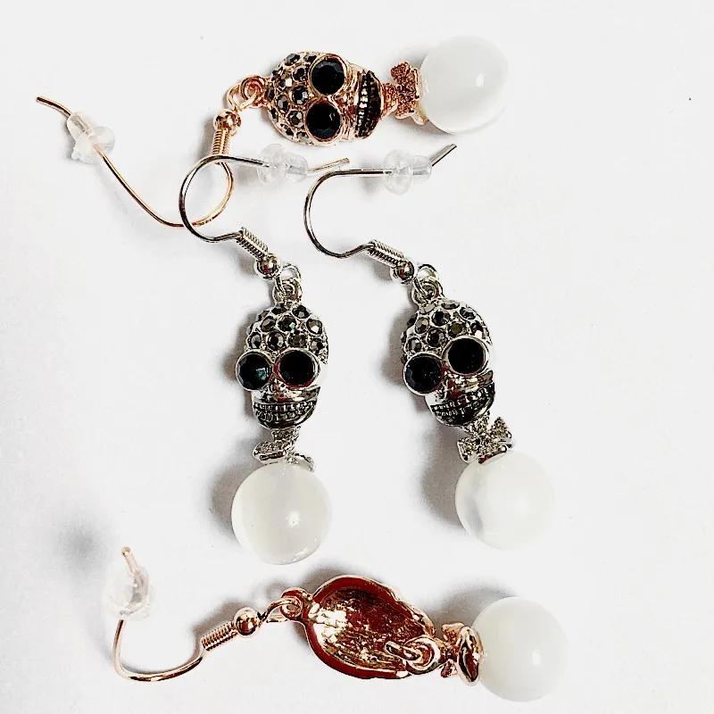 New Punk Earrings For Women Fashion Punk Style Silver/Gold Color Skull
