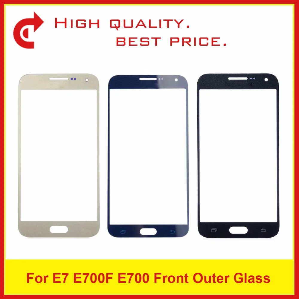 10 шт. для Samsung Galaxy E5 E500 E500F E5000 и E7 E700F E700 E7000 Сенсорная панель передняя внешняя