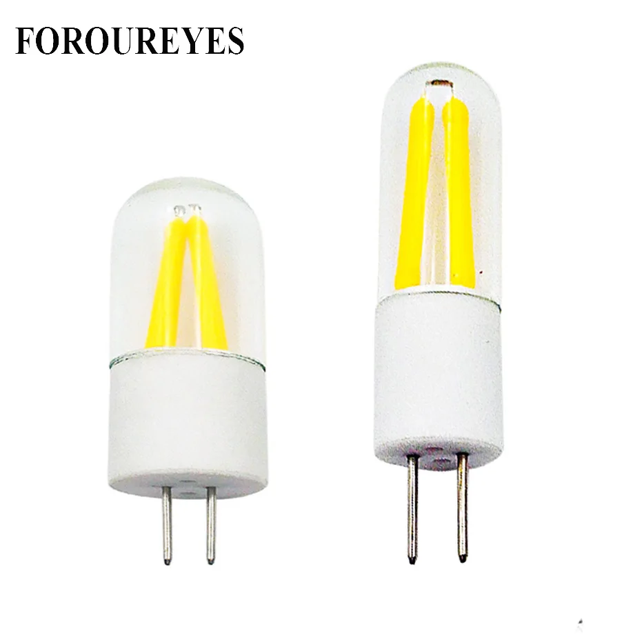 

New Mini LED Lamp G4 Filament COB ACDC12V Glass Spotlight Light Bulb Replace Halogen Lamp Chandelier Lighting High Lumen Lights