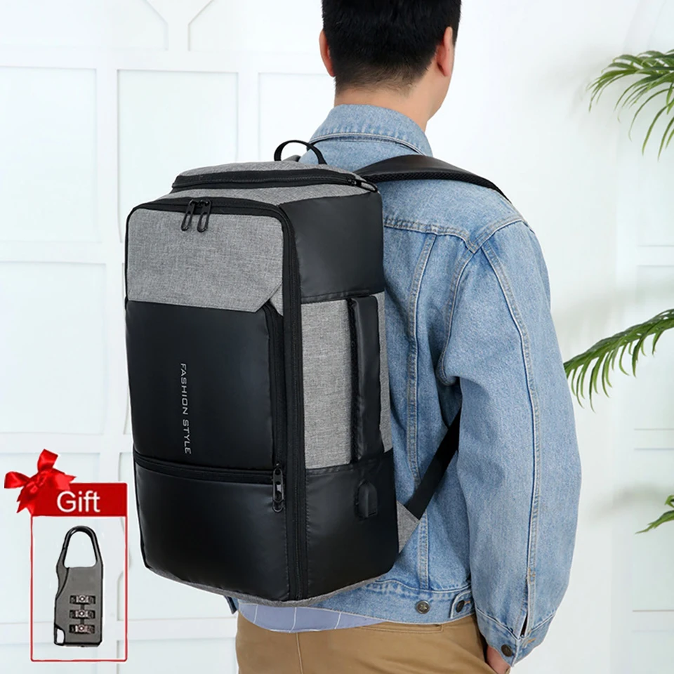 

Travel 17 Inch Laptop Backpack Anti Theft Men Women Business Bagpack USB Charging Waterproof Notebook Fashion Student Gift Bags