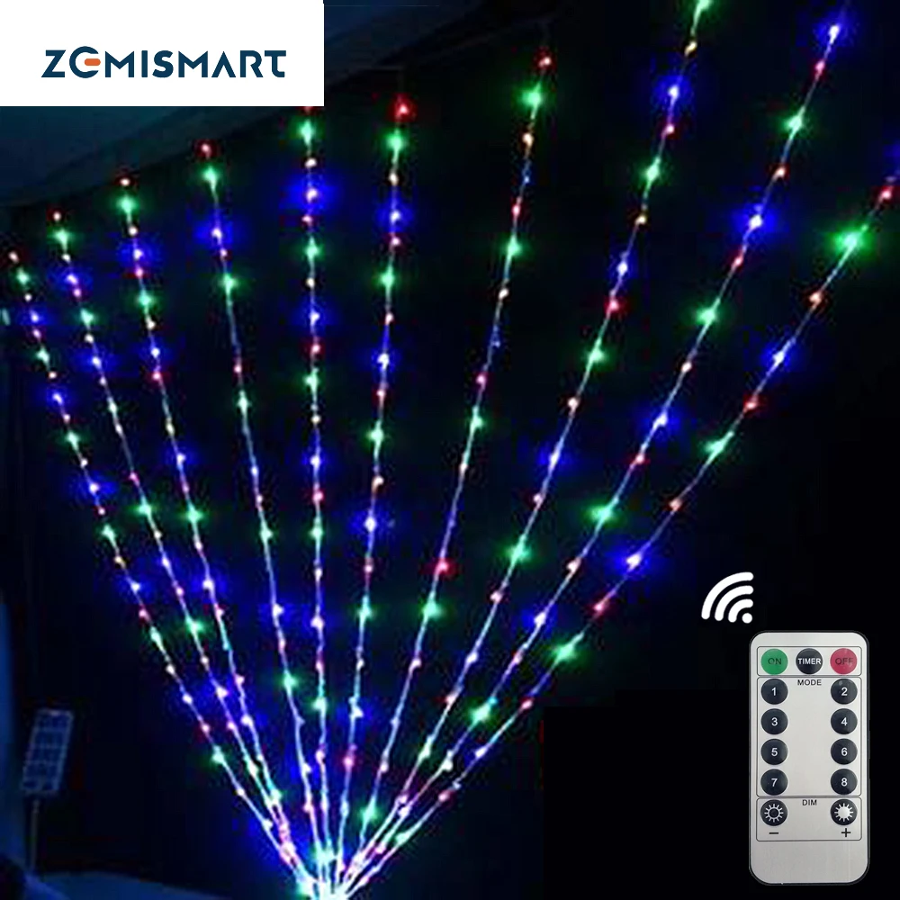 

Christmas 10M Remote Control LED String Lights Colorful For Holiday Wedding Christmas Outdoor Patio Home Decoration