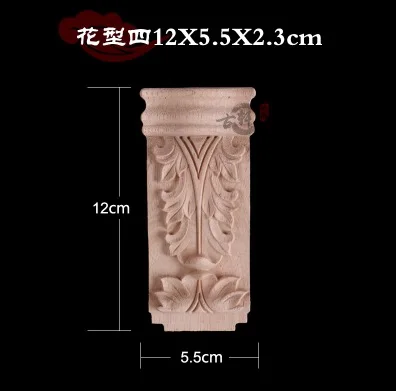 

European style decoration Rome column carved wood sculpture wood stigma decals